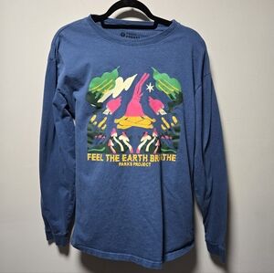 Parks Project Feel The Earth Breathe Long Sleeve Tee Size Large Cotton Unisex